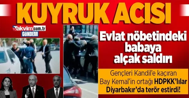 HDP’liler evlat nöbeti tutan babaya saldırdı!