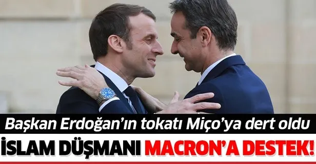 Başkan Recep Tayyip Erdoğan'ın Macron'a tepkisi Yunanistan'a dert oldu!