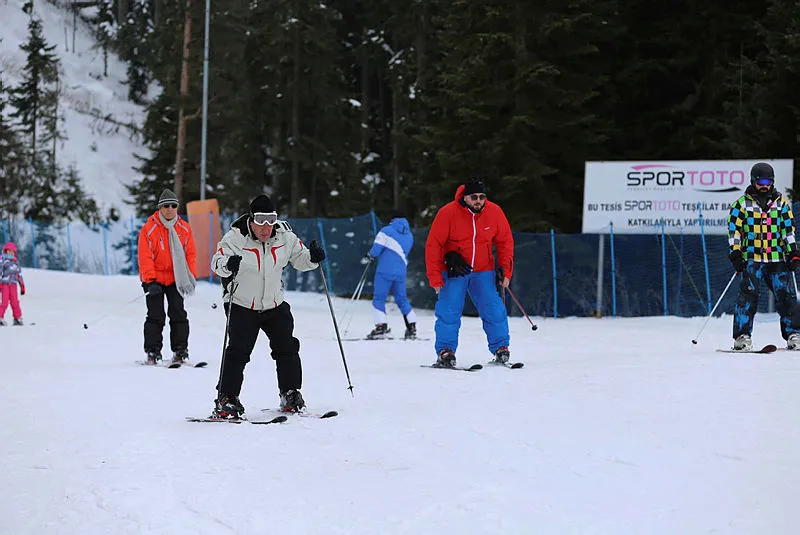 Anadolu'nun 'yüce dağı'nda kayak keyfi
