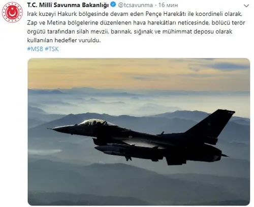 Son dakika: Kuzey Irak'ta teröre Pençe darbesi-1