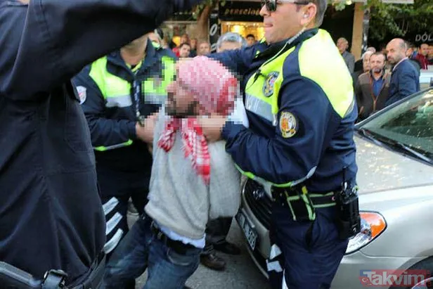 Atatürk heykeline çıkan balici linç edildi