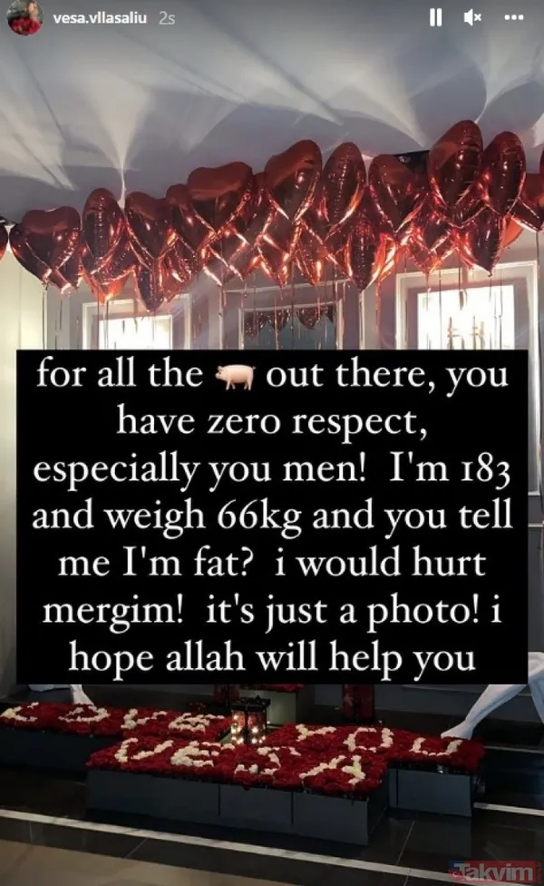 Berisha'nın eşi Vesa Vllasaliu Fenerbahçe taraftarına veryansın etti! Seni kaldırırken... - 9