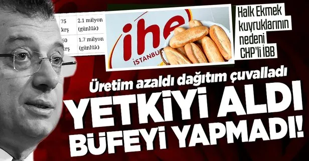 Halk Ekmek kuyruklarının nedeni CHP’li İBB yönetimi: 85 büfe 11 aydır yapılmıyor