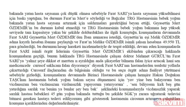 Takvim iddianameye ulaştı: İşte Yenidoğan çetesinin skandalları! Nasıl tezgah kurdular? Örgüt şeması ve gizli yazışmalar: Başımız belada - 41