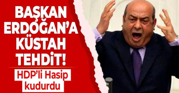 HDP’li Hasip Kaplan’dan Başkan Erdoğan’a küstah tehdit!