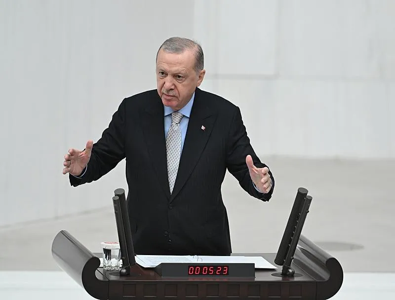 Başkan Erdoğan, TBMM'de Genel Kurul'a hitap etti. (AA)