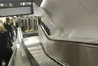 M2 Yenikapı-Hacıosman Metro Hattı Gayrettepe istasyonunda kan donduran olay! Yürüyen merdiven can aldı