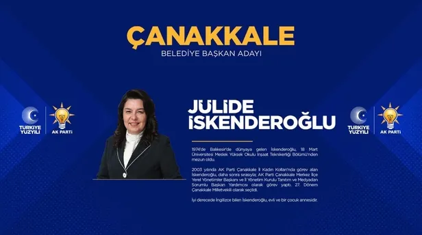 julide-iskenderoglu-kimdir-kac-yasinda-nereli-31-mart-ak-parti-canakkale-belediye-baskan-adayi-kim-oldu-mhp-ch-1704631416118.jpg Jülide İskenderoğlu kimdir, kaç yaşında, nereli? 31 Mart AK Parti Çanakkale belediye başkan adayı kim oldu? (MHP, CHP ve İYİ Parti) adayları kimler?-3