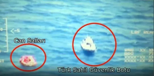 İzmir'de Yunanistan unsurlarınca Türk karasularına bırakılan 32 düzensiz göçmen kurtarıldı-1