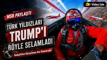 Türk Yıldızları Trump'ı böyle selamladı!