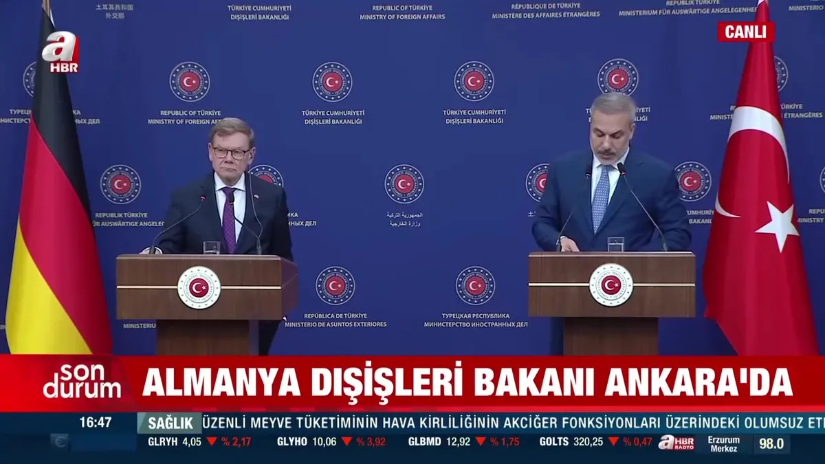 Dışişleri Bakanı Fidan Almanya’lı mevkidaşıyla basın toplantısında konuştu