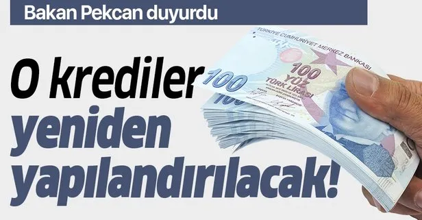 Son dakika: Bakan Pekcan açıkladı! Takibe düşen esnaf kredisine yeniden yapılandırma