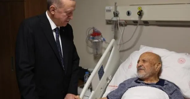Başkan Recep Tayyip Erdoğan eski Devlet Bakanlarından Hasan Aksay’ı ziyaret etti