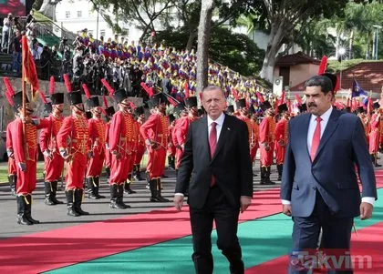 Venezuelalı askerlerden Başkan Erdoğan’a jest