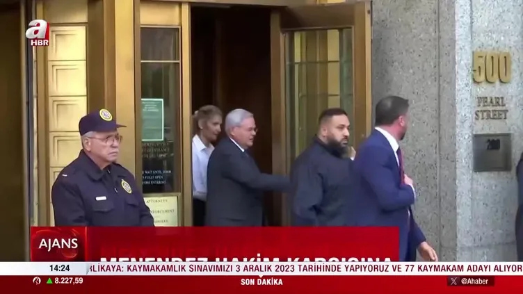 Türkiye karşıtlığıyla bilinen ABD'li senatör Bob Menendez 100 bin Dolar kefaletle serbest bırakıldı