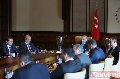 Başkan Erdoğan, Anadolu Efes’i kabul etti