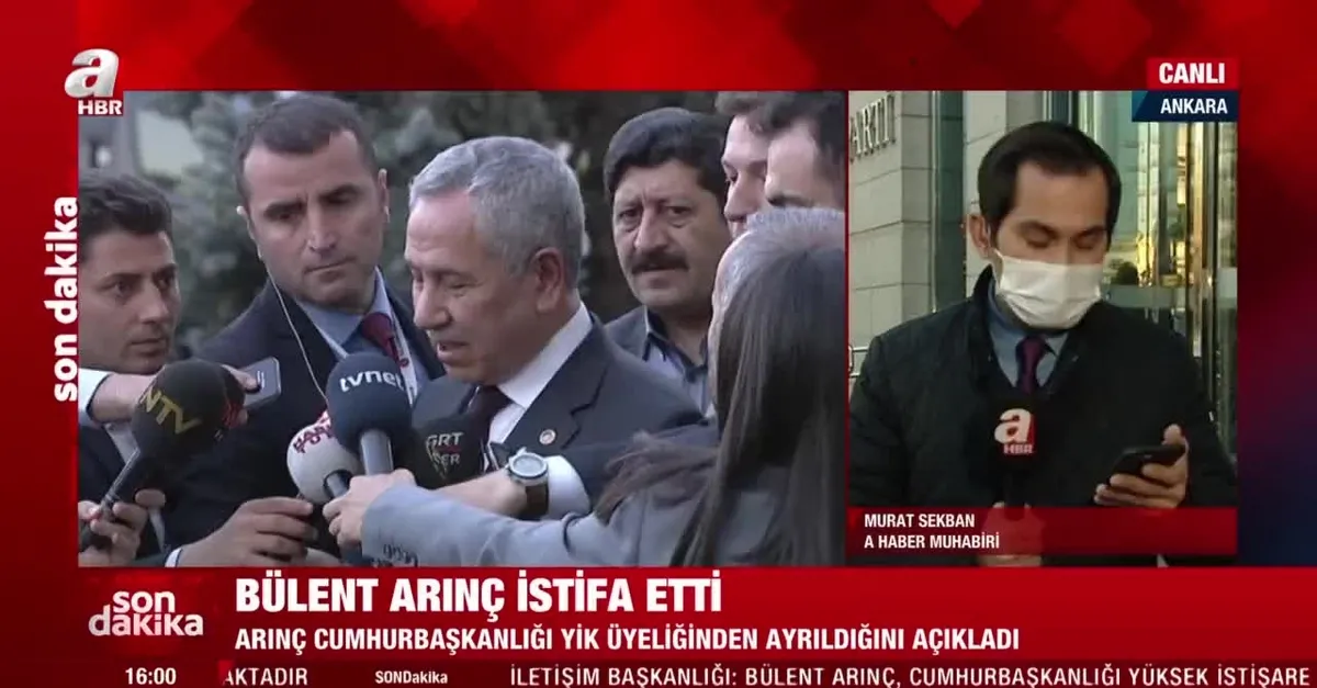 Bülent Arınç YİK üyeliğinden istifa etti