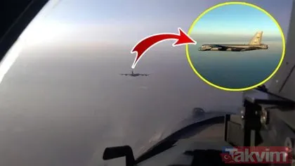 Dünya bu görüntülere kilitlendi! Pasifik Okyanusu’nda tehlikeli kapışma! ABD bombardıman uçağı ile Rus üç SU-35 karşı karşıya