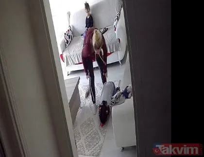Gizli kamerayla ortaya çıktı! Bir kadının çocuklarına uyguladığı şiddet saniye saniye kaydedildi