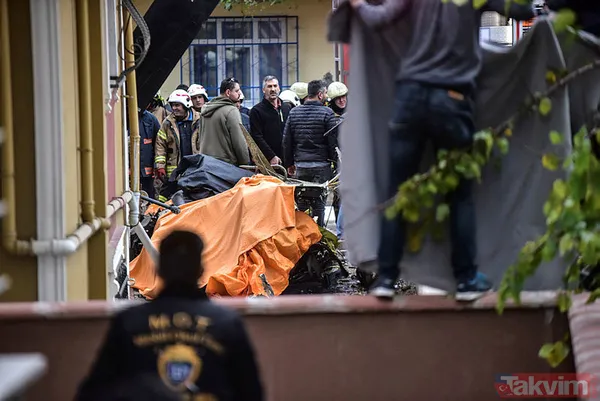 İstanbul Sancaktepe'de düşen askeri helikopterden ilk görüntüler - 48