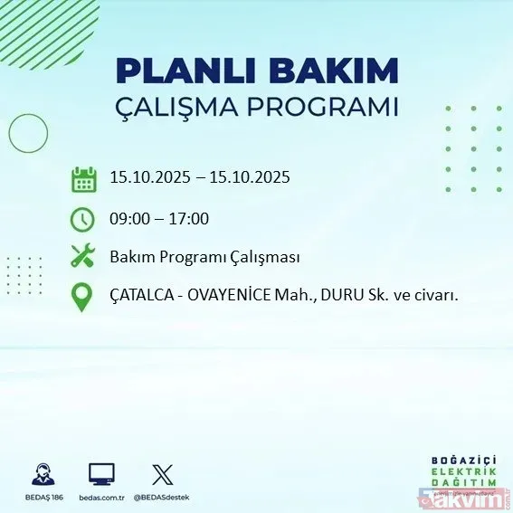İstanbul Avrupa Yakası Karanlığa Bürünecek! 21 İlçede 9 Saatlik Elektrik Kesintisi - 9
