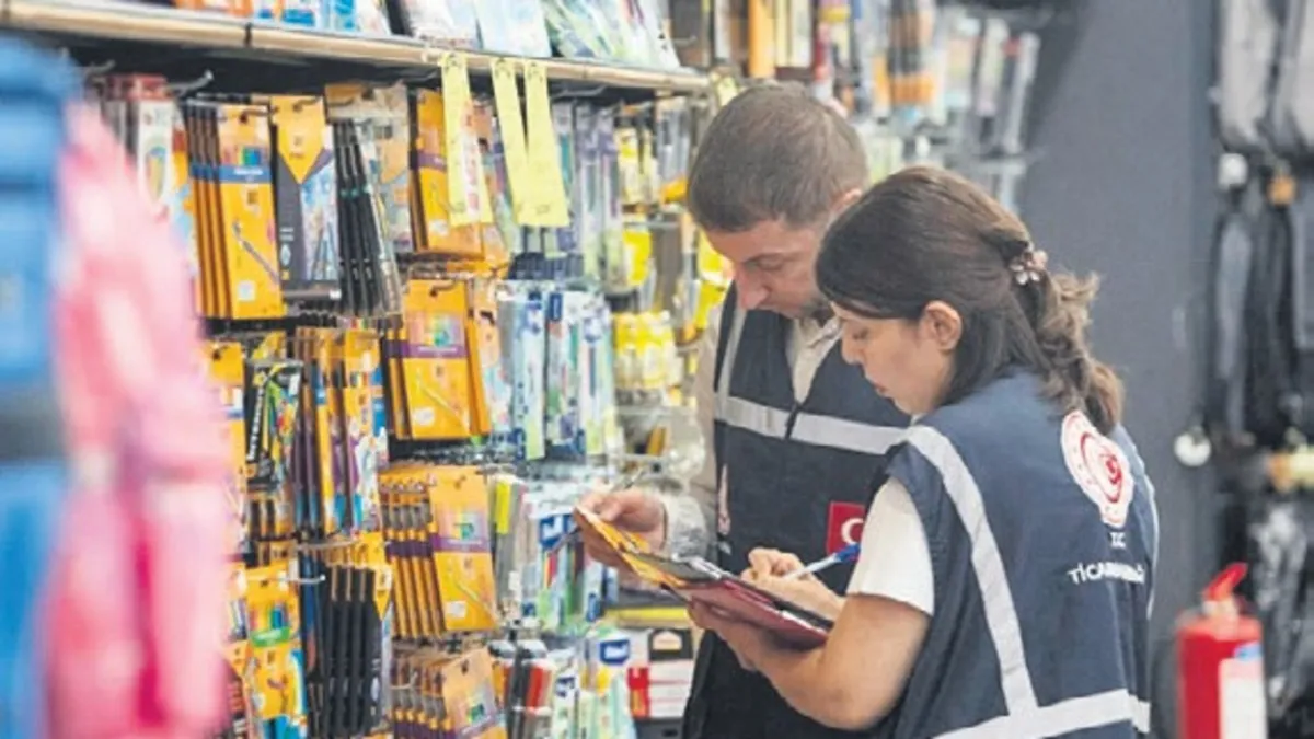 Ticaret Bakanlığı’ndan okul kırtasiye ürünlerine sıkı denetim: Etiket ve fiyat farkı kontrolü yapıldı