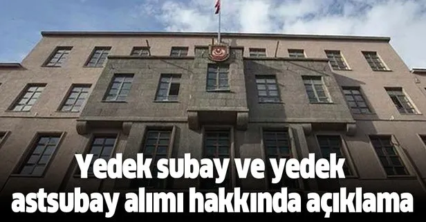 Yedek subay ve Yedek astsubay alım başvuru şartları tercihleri nedir?