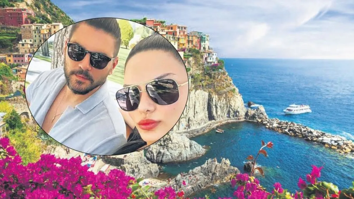 Tolgahan Sayışman ve eşi Almeda Abazi'den İtalya'da üçü bir arada kutlama!