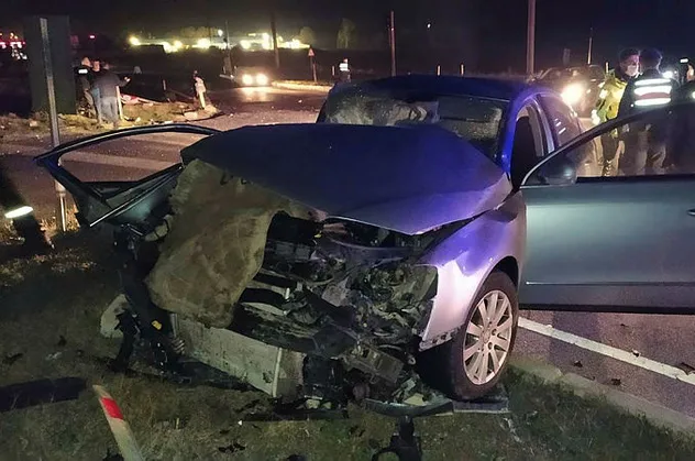 Tekirdağ'da korkunç kaza! Kamyon ile otomobil birbirine girdi: 1 ölü, 3 yaralı