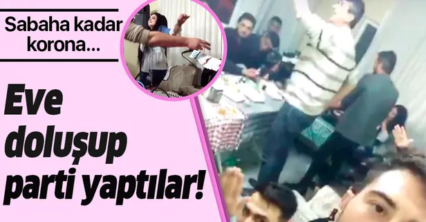 Kahramanmaraş'ta pes dedirten görüntüler! Koronavirüse rağmen eve doluşup parti yaptılar