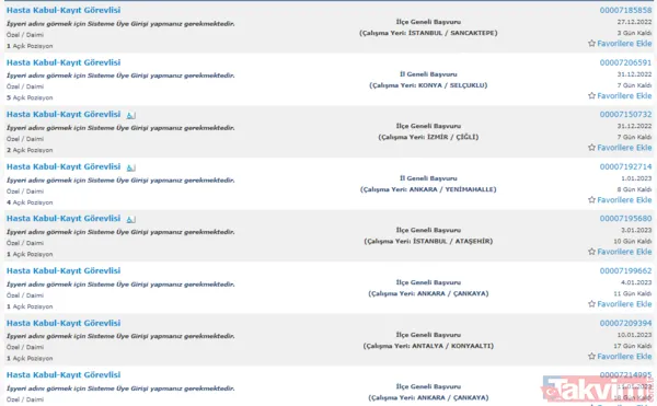 Hasta Bakımı Teknisyeni Hastane Hizmetlisi Klinik Destek Elemanı
