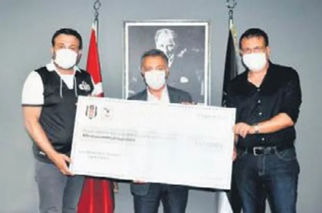 Kartal’a 100 bin TL’lik çek