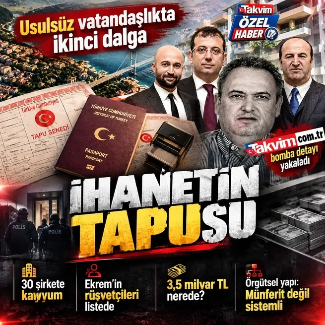 1.070 kişilik şaibe! Usulsüz vatandaşlıkta ikinci dalga operasyon: İBBdeki SİSTEMin rüşvetçileri listede