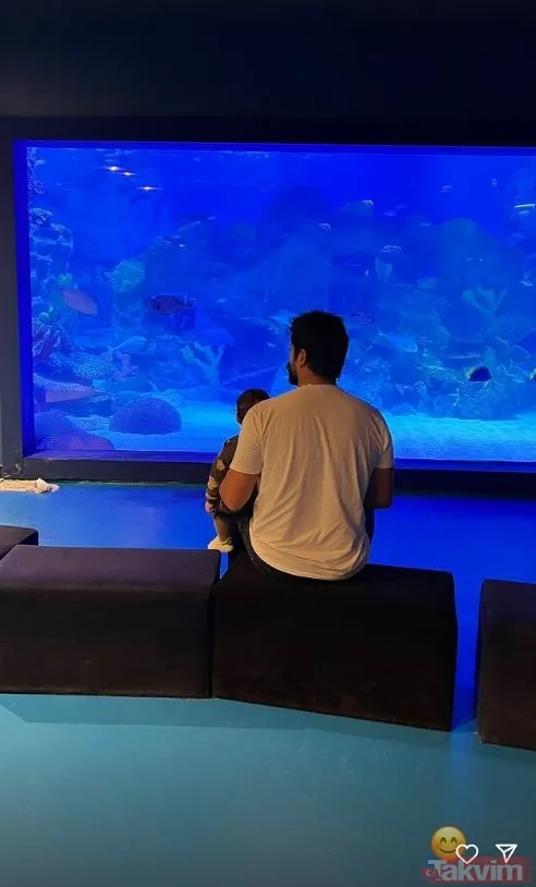 11 aylık bebeklerine bakın! Kuruluş Osman’ın yıldızı Burak Özçivit kural bozup paylaşmaya doyamadı: Oğlumla gezmeler! Fahriye Evcen de... - 26