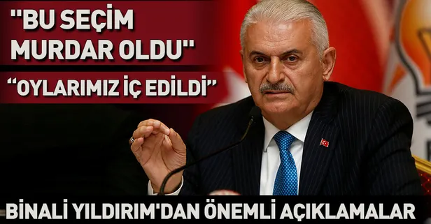 İstanbul seçimlerini değerlendiren Binali Yıldırım: Bu seçim murdar oldu