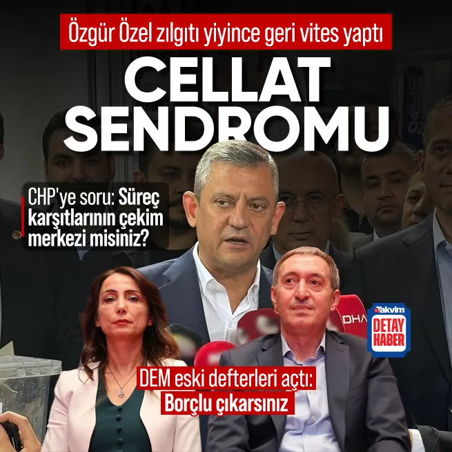 Özgür Özelden cellat geri vitesi! DEM Parti önce akıl tutulması dedi sonra eski defterleri açtı: Hepiniz borçlu çıkarsınız
