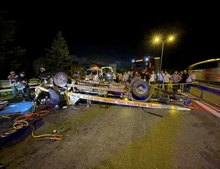 TEM’de korkunç kaza! 3 araç birbirine girdi