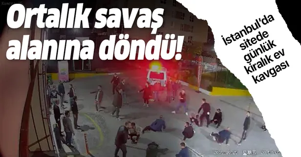 Esenyurt'ta günlük kiralık ev kavgası! Site savaş alanına döndü