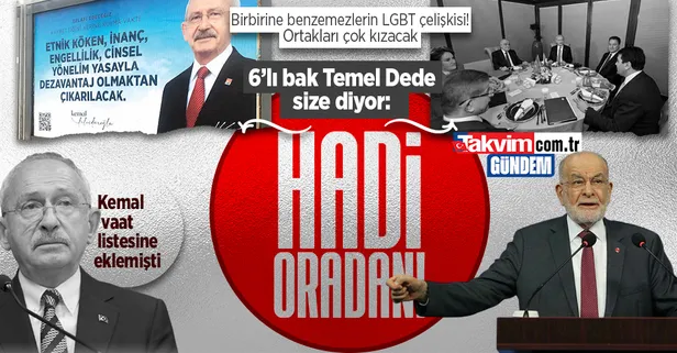 Saadet Partisi Genel Başkanı Temel Karamollaoğlu'ndan LGBT çıkışı: Hadi oradan! Kılıçdaroğlu seçim vaadi yapmıştı