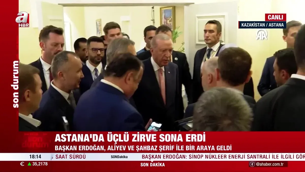 Astana’da üçlü zirve sona erdi!