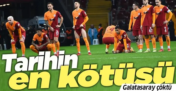 Galatasaray çöktü! Tarihin en kötü performansı