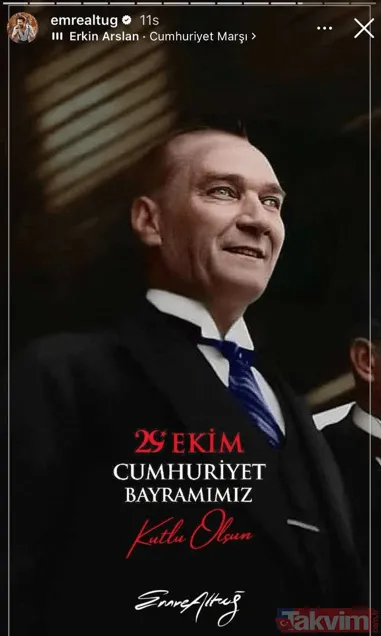 Ünlülerden 29 Ekim Cumhuriyet Bayramı paylaşımları! "Yaşasın Cumhuriyet" - 5