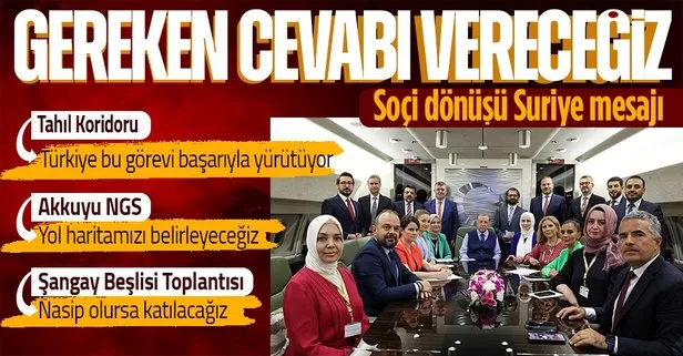 SON DAKİKA! Başkan Erdoğan’dan Soçi dönüşü flaş açıklamalar