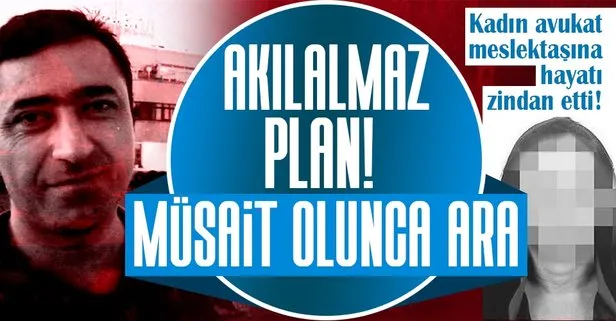 Kadın avukat meslektaşını taciz etti