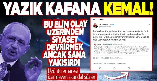 Kılıçdaroğlu’na sert tepki!