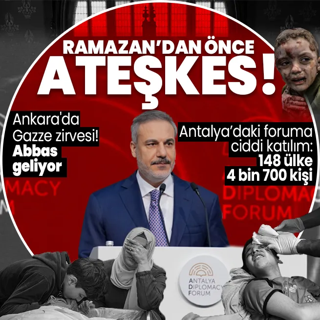 Son dakika: Dışişleri Bakanı Hakan Fidan açıkladı: Gazzede Ramazandan önce ateşkes için çabamız var