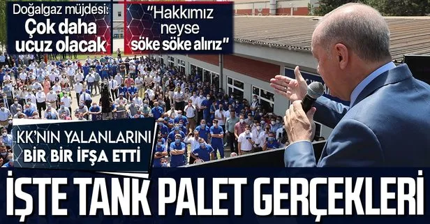 Başkan Erdoğan Sakarya’daki Tank-Palet fabrikasından duyurdu: Tapusu devlettedir, öyle de kalacaktır!