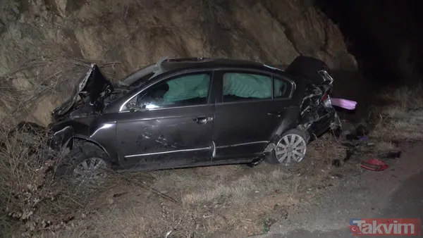 Kırıkkale'de feci kaza: Takla atan otomobilin motoru koptu sürücü camdan fırladı - 2