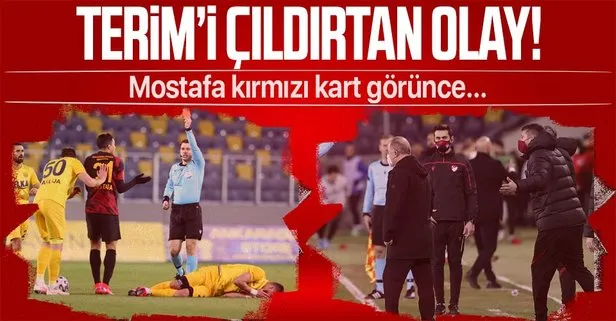 Ankaragücü - Galatasaray maçında Mostafa Mohamed’in kırmızı kart pozisyonu VAR’a gitmedi! Fatih Terim ve ekibi çıldırdı