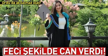 Kesilen ağacın altında kalan genç kız can verdi